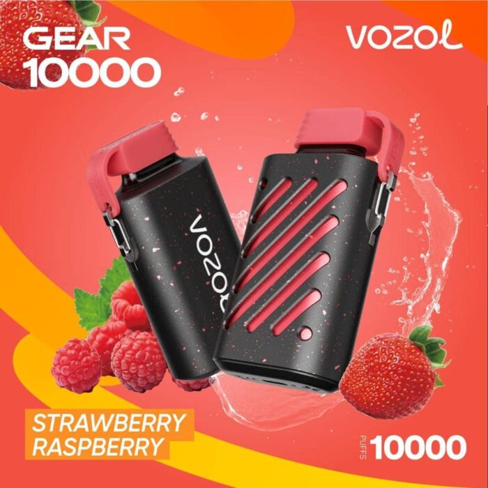 Vozol Gear 10000 Puff Strawberry Raspberry